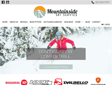 Tablet Screenshot of mountainsideski.com